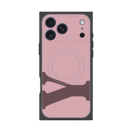 プレミアムスクエアケース with MagSafe［ オリジナル - initial color - Y dusty pink ］