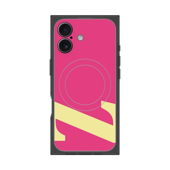 プレミアムスクエアケース with MagSafe［ オリジナル - initial color - Z pink ］