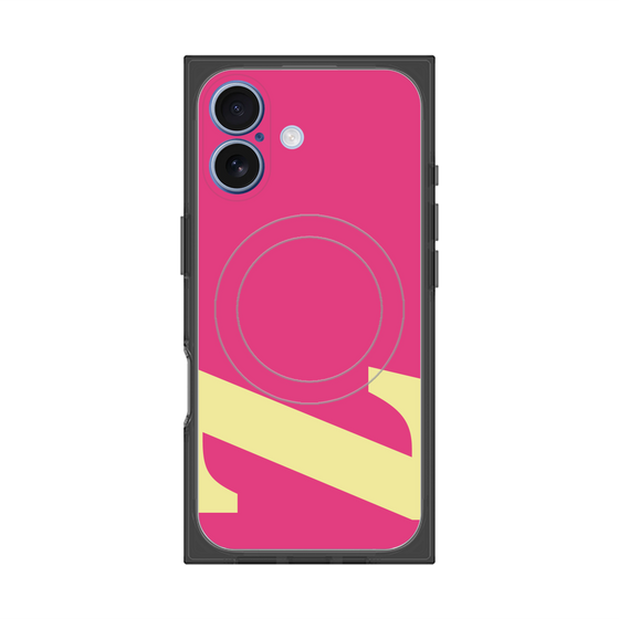 プレミアムスクエアケース with MagSafe［ オリジナル - initial color - Z pink ］