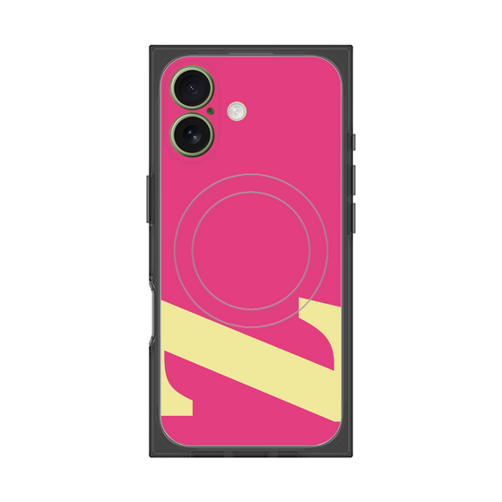 プレミアムスクエアケース with MagSafe［ オリジナル - initial color - Z pink ］