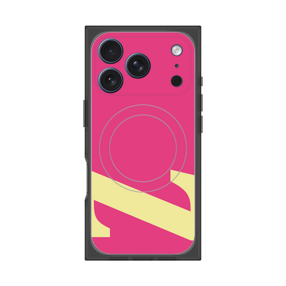 プレミアムスクエアケース with MagSafe［ オリジナル - initial color - Z pink ］