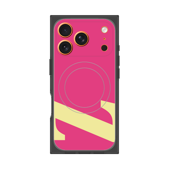 プレミアムスクエアケース with MagSafe［ オリジナル - initial color - Z pink ］
