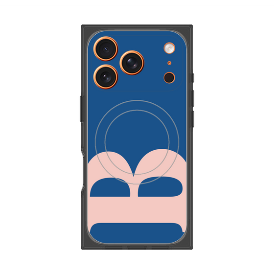 プレミアムスクエアケース with MagSafe［ オリジナル - initial color - B navy ］