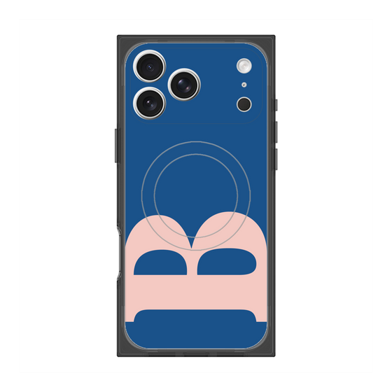 プレミアムスクエアケース with MagSafe［ オリジナル - initial color - B navy ］