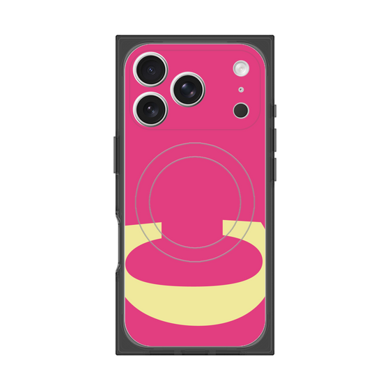 プレミアムスクエアケース with MagSafe［ オリジナル - initial color - C pink ］