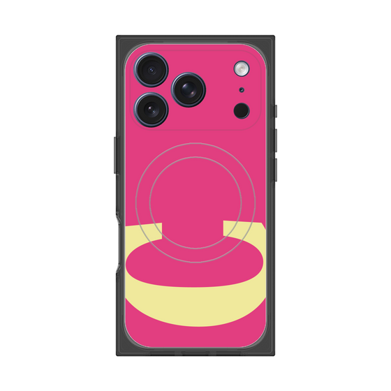 プレミアムスクエアケース with MagSafe［ オリジナル - initial color - C pink ］