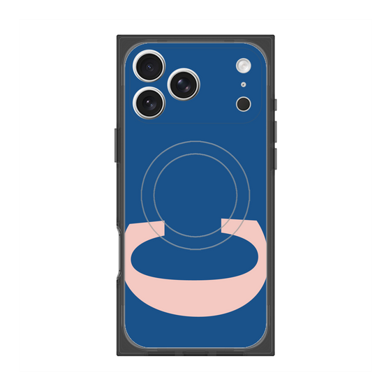 プレミアムスクエアケース with MagSafe［ オリジナル - initial color - C navy ］