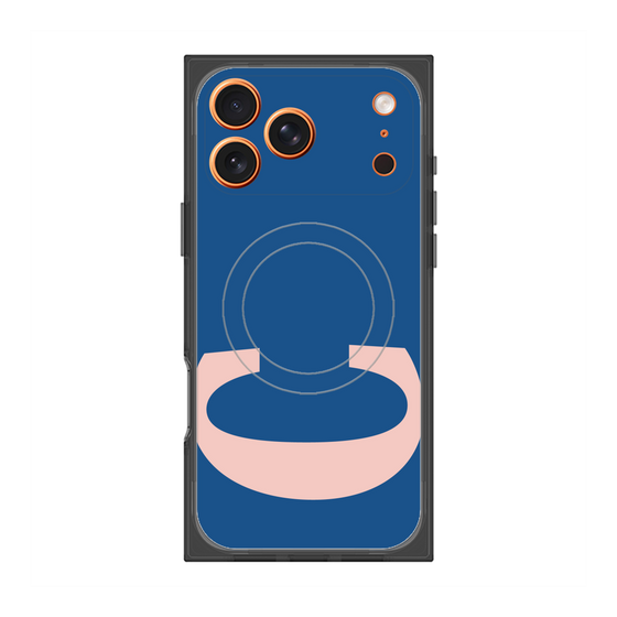 プレミアムスクエアケース with MagSafe［ オリジナル - initial color - C navy ］