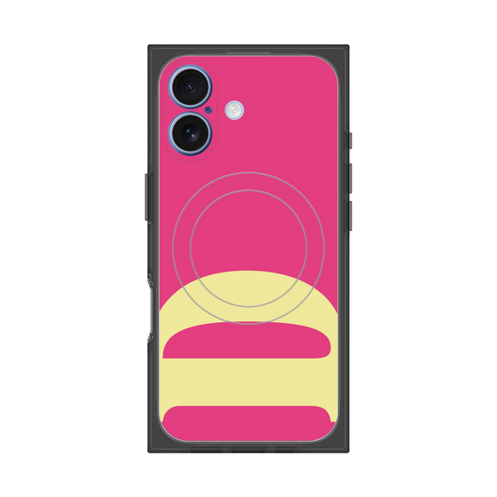 プレミアムスクエアケース with MagSafe［ オリジナル - initial color - D pink ］