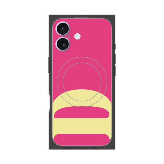 プレミアムスクエアケース with MagSafe［ オリジナル - initial color - D pink ］