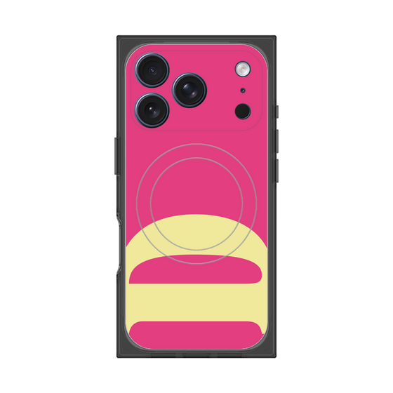 プレミアムスクエアケース with MagSafe［ オリジナル - initial color - D pink ］