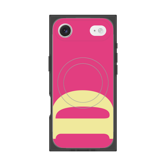 プレミアムスクエアケース with MagSafe［ オリジナル - initial color - D pink ］
