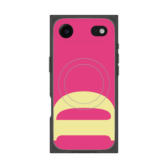 プレミアムスクエアケース with MagSafe［ オリジナル - initial color - D pink ］