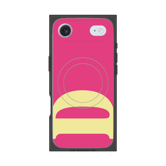プレミアムスクエアケース with MagSafe［ オリジナル - initial color - D pink ］