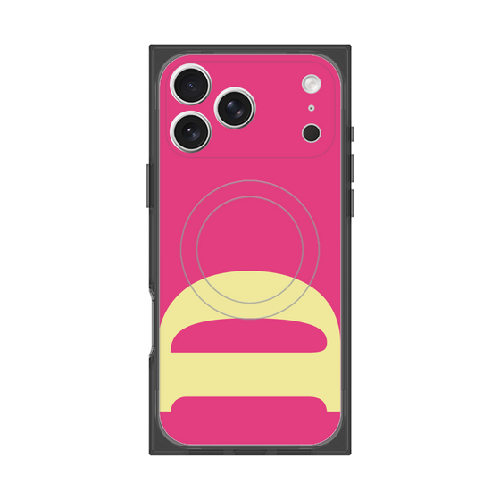 プレミアムスクエアケース with MagSafe［ オリジナル - initial color - D pink ］