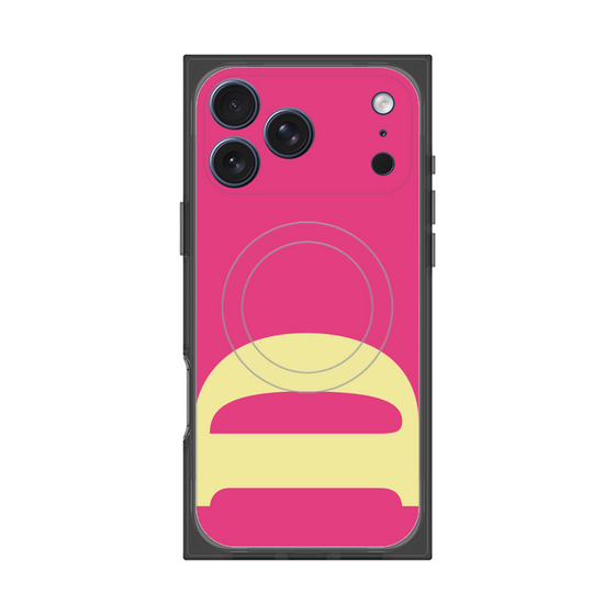 プレミアムスクエアケース with MagSafe［ オリジナル - initial color - D pink ］