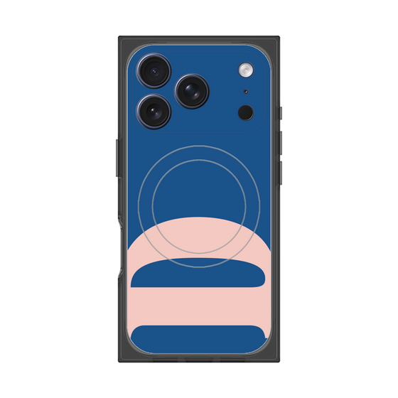 プレミアムスクエアケース with MagSafe［ オリジナル - initial color - D navy ］