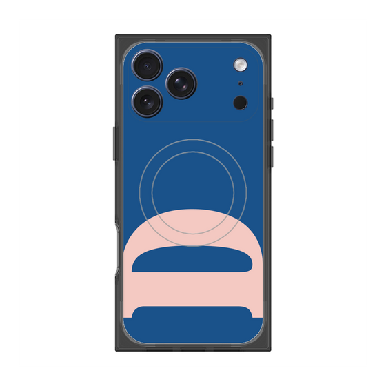 プレミアムスクエアケース with MagSafe［ オリジナル - initial color - D navy ］