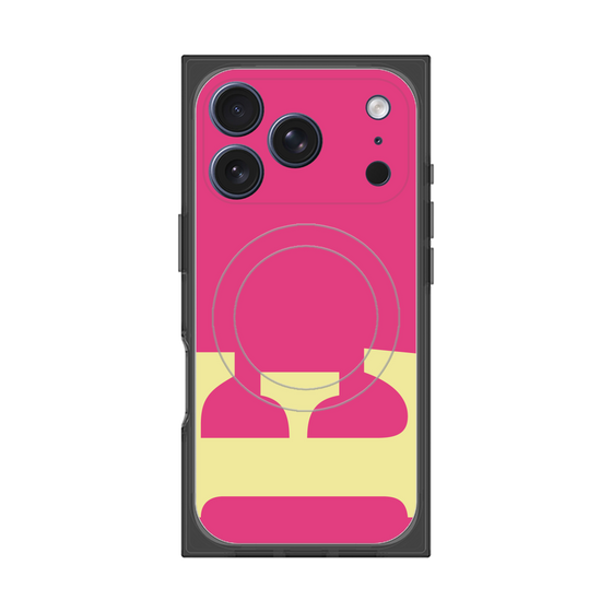 プレミアムスクエアケース with MagSafe［ オリジナル - initial color - E pink ］