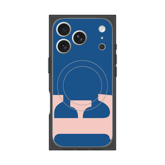 プレミアムスクエアケース with MagSafe［ オリジナル - initial color - E navy ］