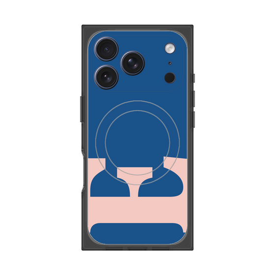 プレミアムスクエアケース with MagSafe［ オリジナル - initial color - E navy ］