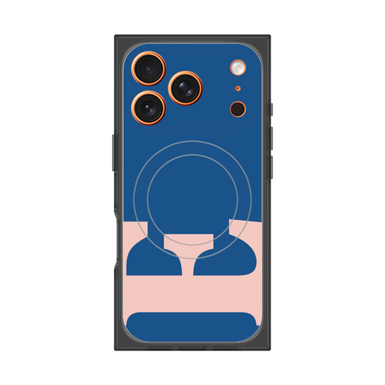 プレミアムスクエアケース with MagSafe［ オリジナル - initial color - E navy ］