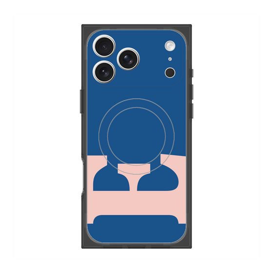 プレミアムスクエアケース with MagSafe［ オリジナル - initial color - E navy ］