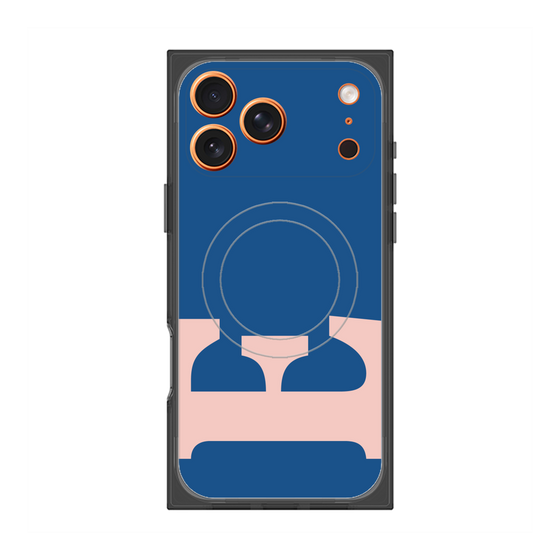 プレミアムスクエアケース with MagSafe［ オリジナル - initial color - E navy ］