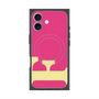 プレミアムスクエアケース with MagSafe［ オリジナル - initial color - F pink ］