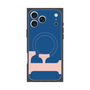 プレミアムスクエアケース with MagSafe［ オリジナル - initial color - F navy ］