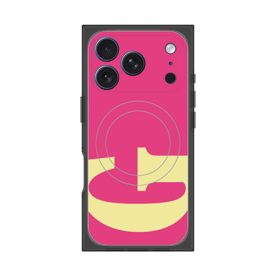 プレミアムスクエアケース with MagSafe［ オリジナル - initial color - G pink ］