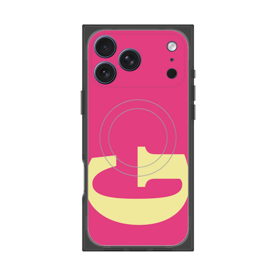 プレミアムスクエアケース with MagSafe［ オリジナル - initial color - G pink ］
