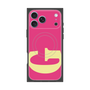 プレミアムスクエアケース with MagSafe［ オリジナル - initial color - G pink ］