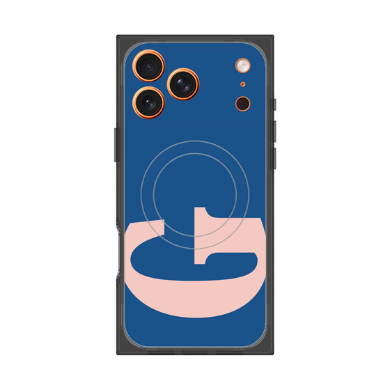プレミアムスクエアケース with MagSafe［ オリジナル - initial color - G navy ］