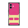 プレミアムスクエアケース with MagSafe［ オリジナル - initial color - H pink ］