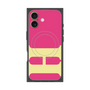 プレミアムスクエアケース with MagSafe［ オリジナル - initial color - H pink ］