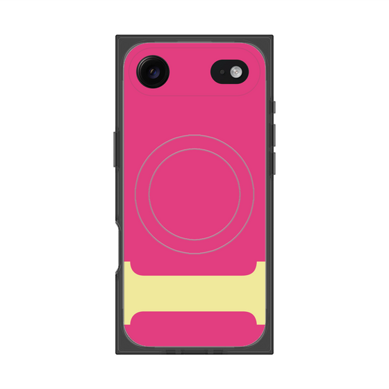 プレミアムスクエアケース with MagSafe［ オリジナル - initial color - I pink ］