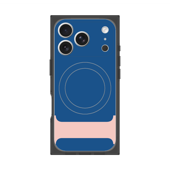 プレミアムスクエアケース with MagSafe［ オリジナル - initial color - I navy ］