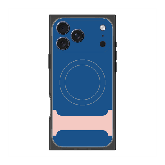 プレミアムスクエアケース with MagSafe［ オリジナル - initial color - I navy ］