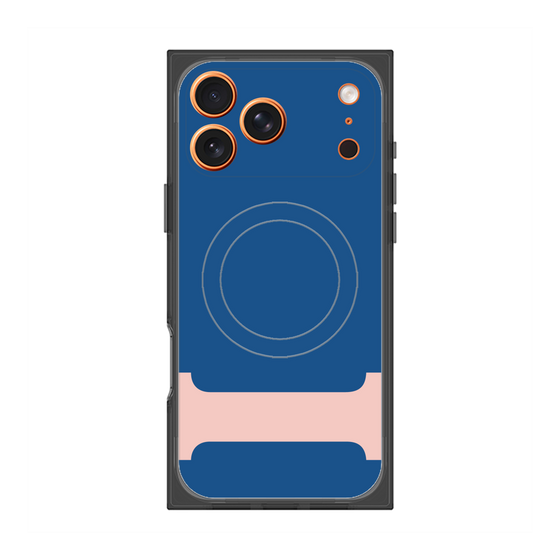 プレミアムスクエアケース with MagSafe［ オリジナル - initial color - I navy ］