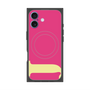 プレミアムスクエアケース with MagSafe［ オリジナル - initial color - J pink ］