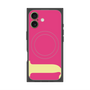 プレミアムスクエアケース with MagSafe［ オリジナル - initial color - J pink ］