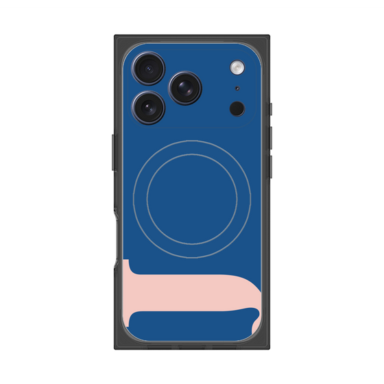 プレミアムスクエアケース with MagSafe［ オリジナル - initial color - J navy ］