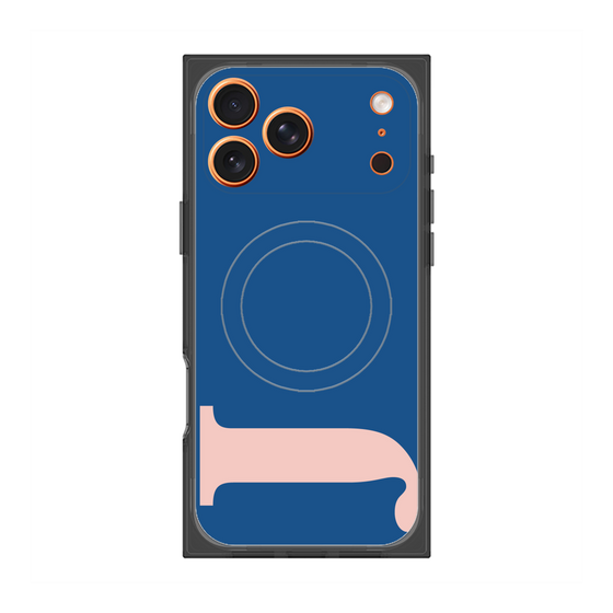 プレミアムスクエアケース with MagSafe［ オリジナル - initial color - J navy ］
