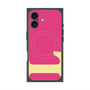 プレミアムスクエアケース with MagSafe［ オリジナル - initial color - L pink ］