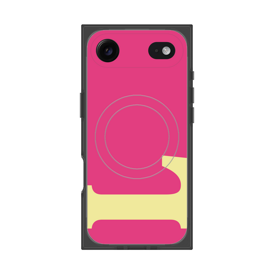 プレミアムスクエアケース with MagSafe［ オリジナル - initial color - L pink ］