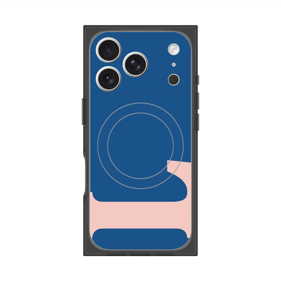 プレミアムスクエアケース with MagSafe［ オリジナル - initial color - L navy ］