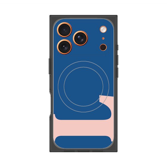 プレミアムスクエアケース with MagSafe［ オリジナル - initial color - L navy ］