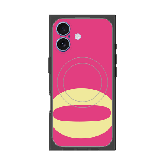 プレミアムスクエアケース with MagSafe［ オリジナル - initial color - O pink ］