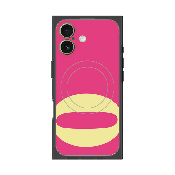 プレミアムスクエアケース with MagSafe［ オリジナル - initial color - O pink ］